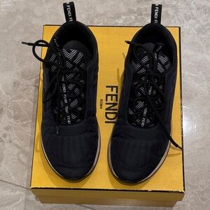Fendi Black and White Men's Sneakers